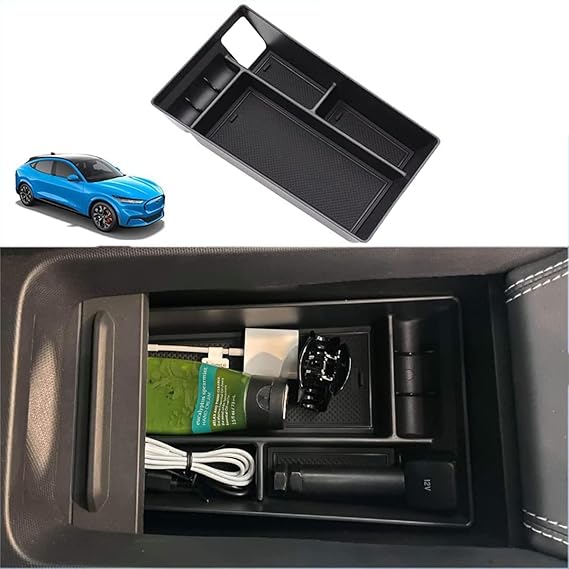 AOSK for Mustang MachE Armrest Storage Box Organizer