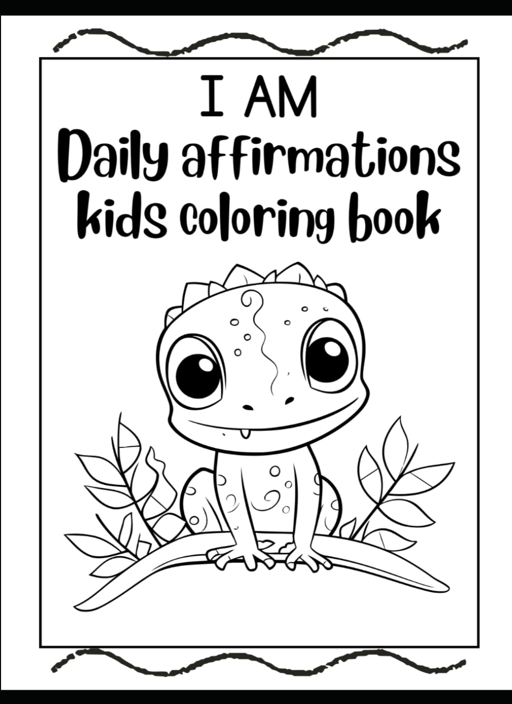 I am daily affirmations kids coloring book