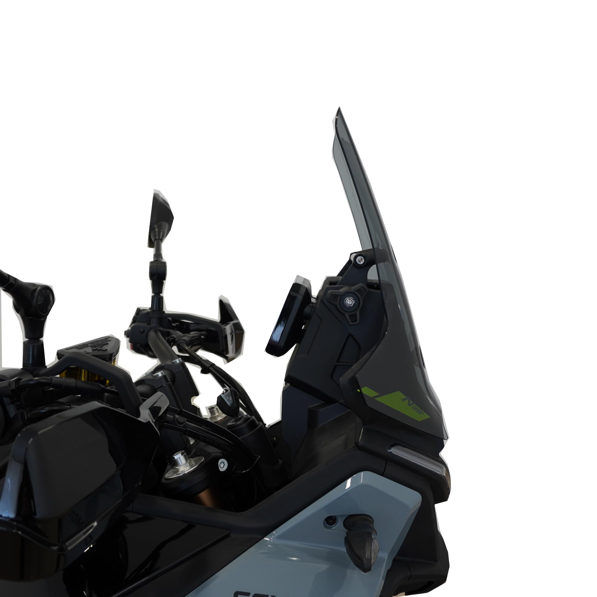 Cupolino Parabrezza Touring Plexiglass JD9 Fumè Chiaro Compatibile con CF Moto 450 MT 2023-2026