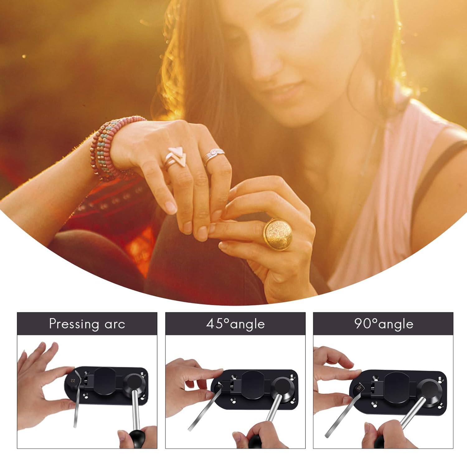 Ensemble D'outils De Cintrage D'anneau, Outils De Cintrage De Cintrage De Boucle Doreille Multifonctionnels 14812cm 78724889