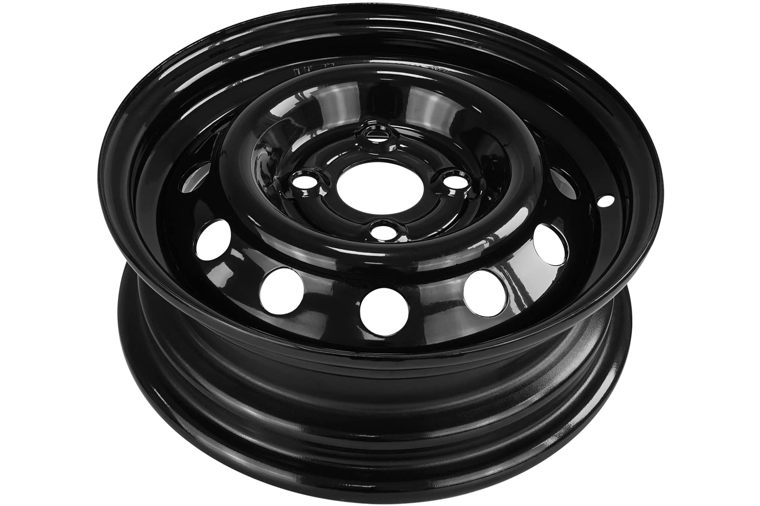 UNITRAILER Cerchio in Acciaio 4Jx13 H2 4x100 ET30 per Rimorchio Leggero, Ruota Rinforzata con Portata Massima di 500 kg per Rimorchi da Giardino e Trasporto Attrezzature