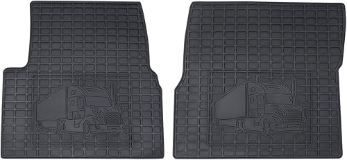Alfombrillas compatibles con Volvo VNL 2004-2017, alfombrillas de goma para piso de camión, forro de carga para accesorios Volvo VNL, protector
