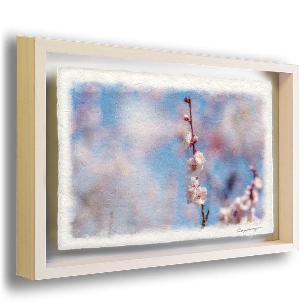 絵画 宝石画 水晶 梅