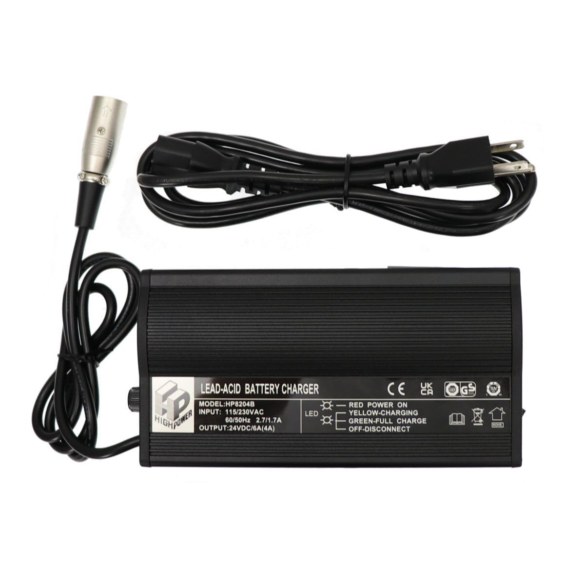 24 Volt 4.0 Amp XLR HP8204B Battery Charger