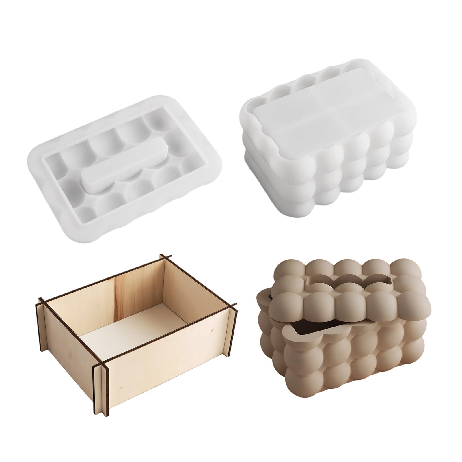 Sturdy Silicone for Resin Tissue Boxes, Decorative Organizers and Accessories Silicone for Tissue Box Jewelry Making