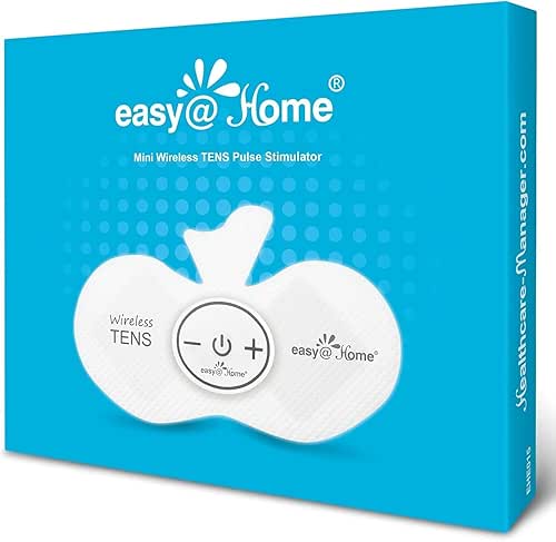 Easy@Home Rechargeable Compact Wireless TENS Unit - 510K Cleared, FSA