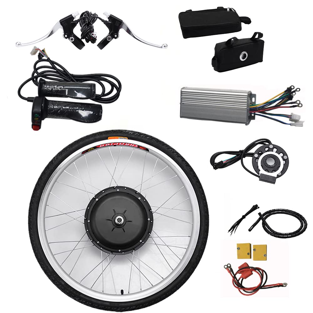 Kit de construcción de rueda delantera para bicicleta de montaña, bicicleta de montaña, kit de refuerzo de bicicleta eléctrica, 36 V, 250 W, 26 pulgadas, kit de conversión de motor