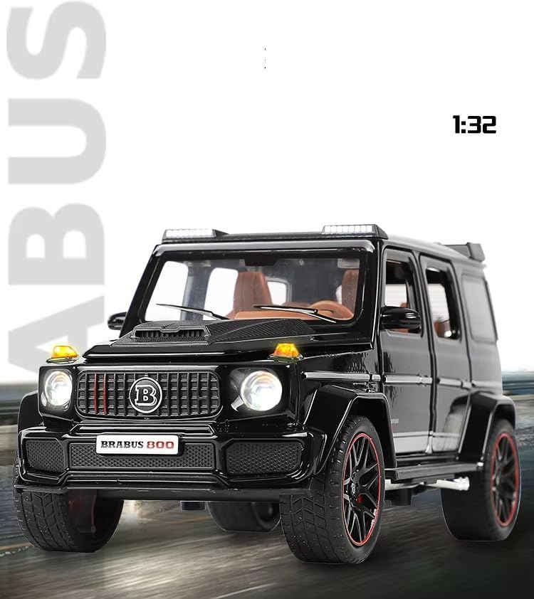 Image of Diecast Mercedes-Benz G Wagon Car AMG G63 - 1:32 Scale Alloy with Light & Sound, Pull-Back Off-Road SUV Toy for Kids & Collectors, Gift for Boys & Car Enthusiasts (Color as per Stock)