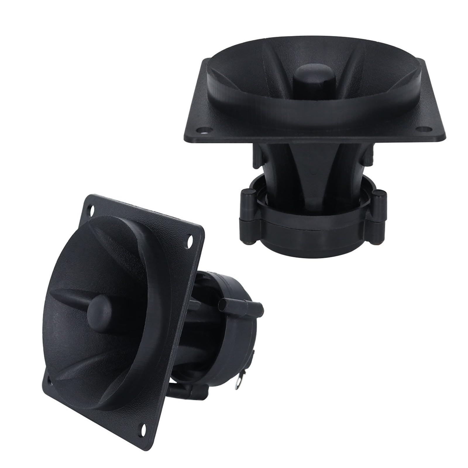 Highly Power 3Inch Square Horn Tweeter Buzzers 4-8Ohm 75-150W Buzzers Treble for Versatility Use Clear Sound