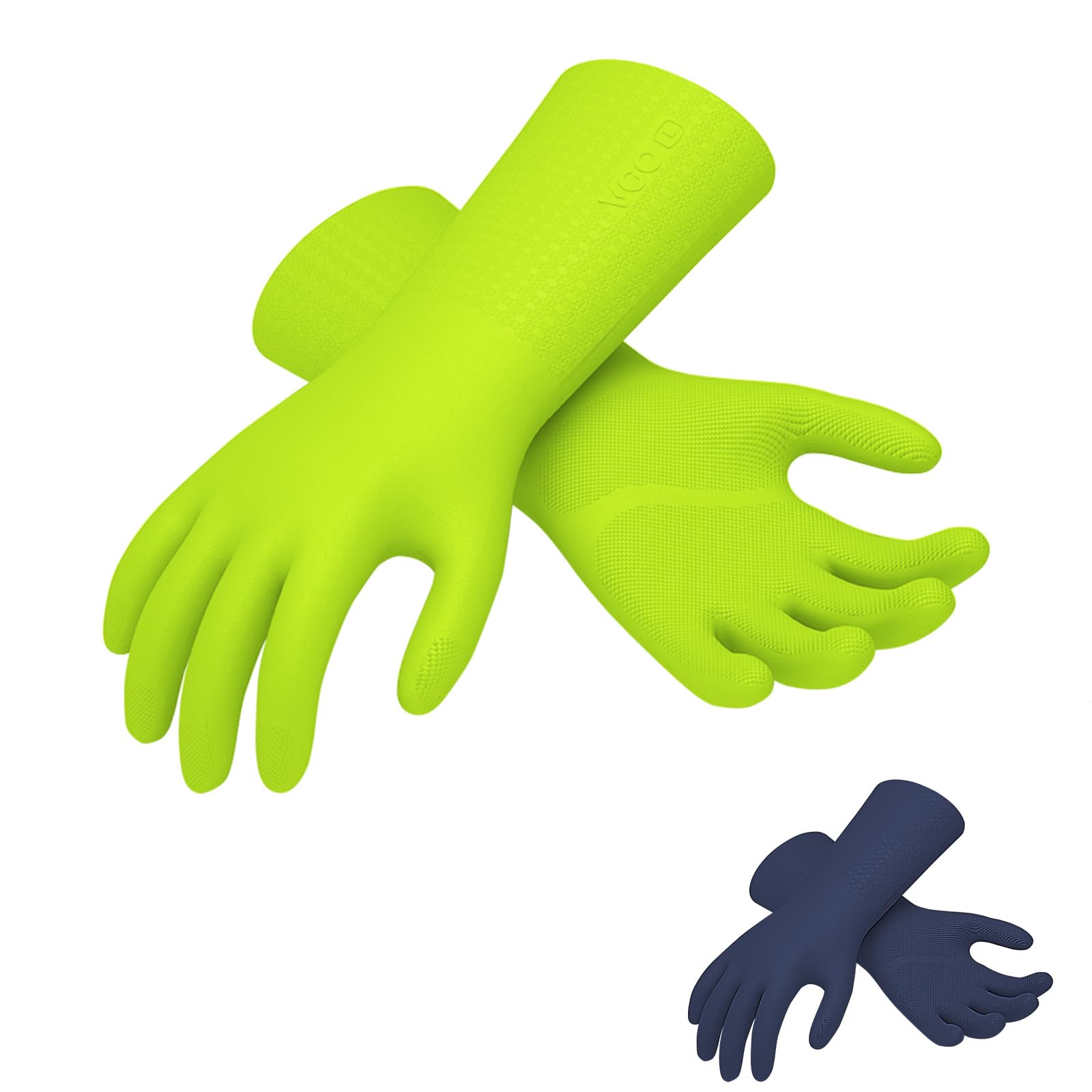 Vgo... Food Handling Gloves,Food Grade TPE,5X Durable for Meat Packing,Commercial Kitchens,Baking(TP1117)