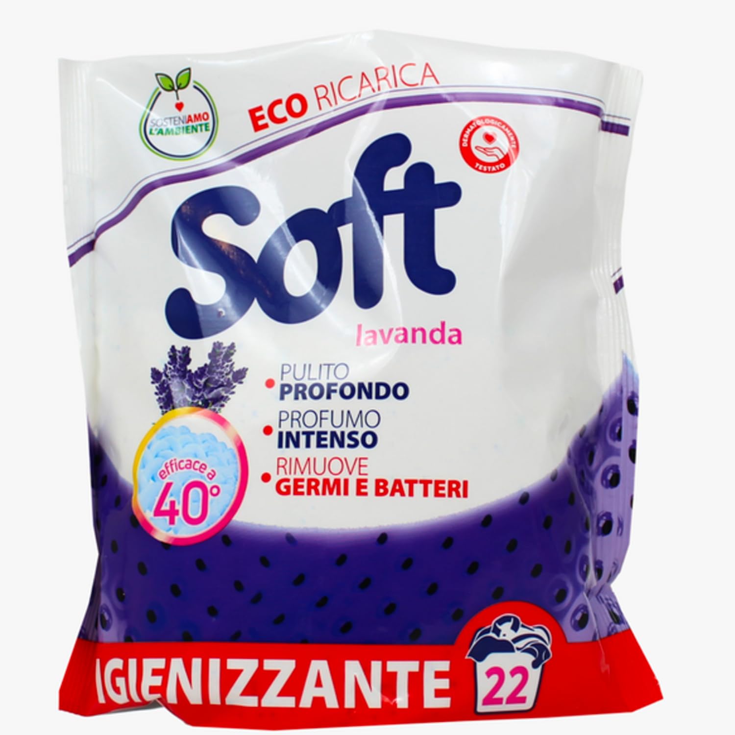 Detersivo in Polvere Profumazione Lavanda – 78 Misurini (3,9 kg) | Variazioni 4/8/12 Pezzi (12)