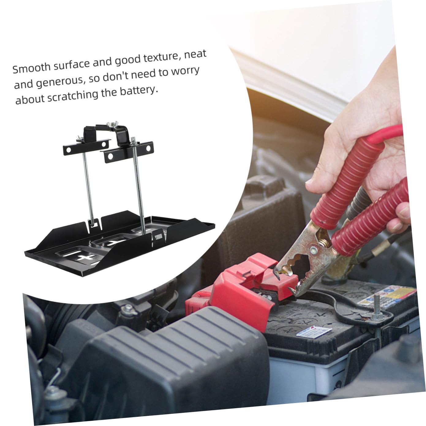Support de Fixation de Batterie de Voiture Lot de 1 Set de Set, en Fer