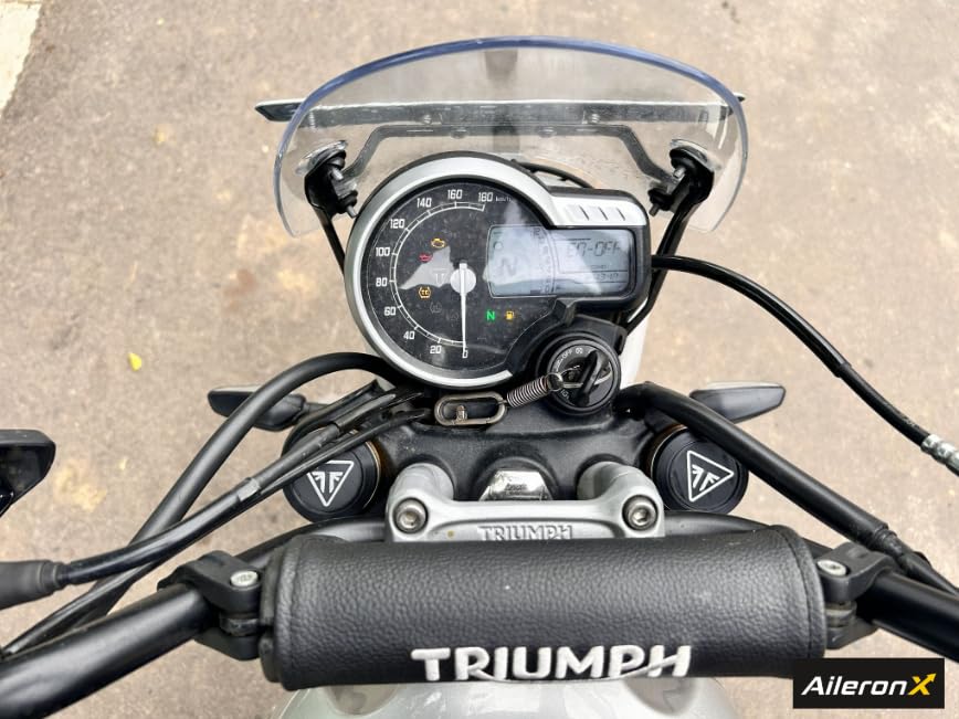 Image of Front Fork Caps for Triumph Speed 400, Scrambler 400x | Triamph