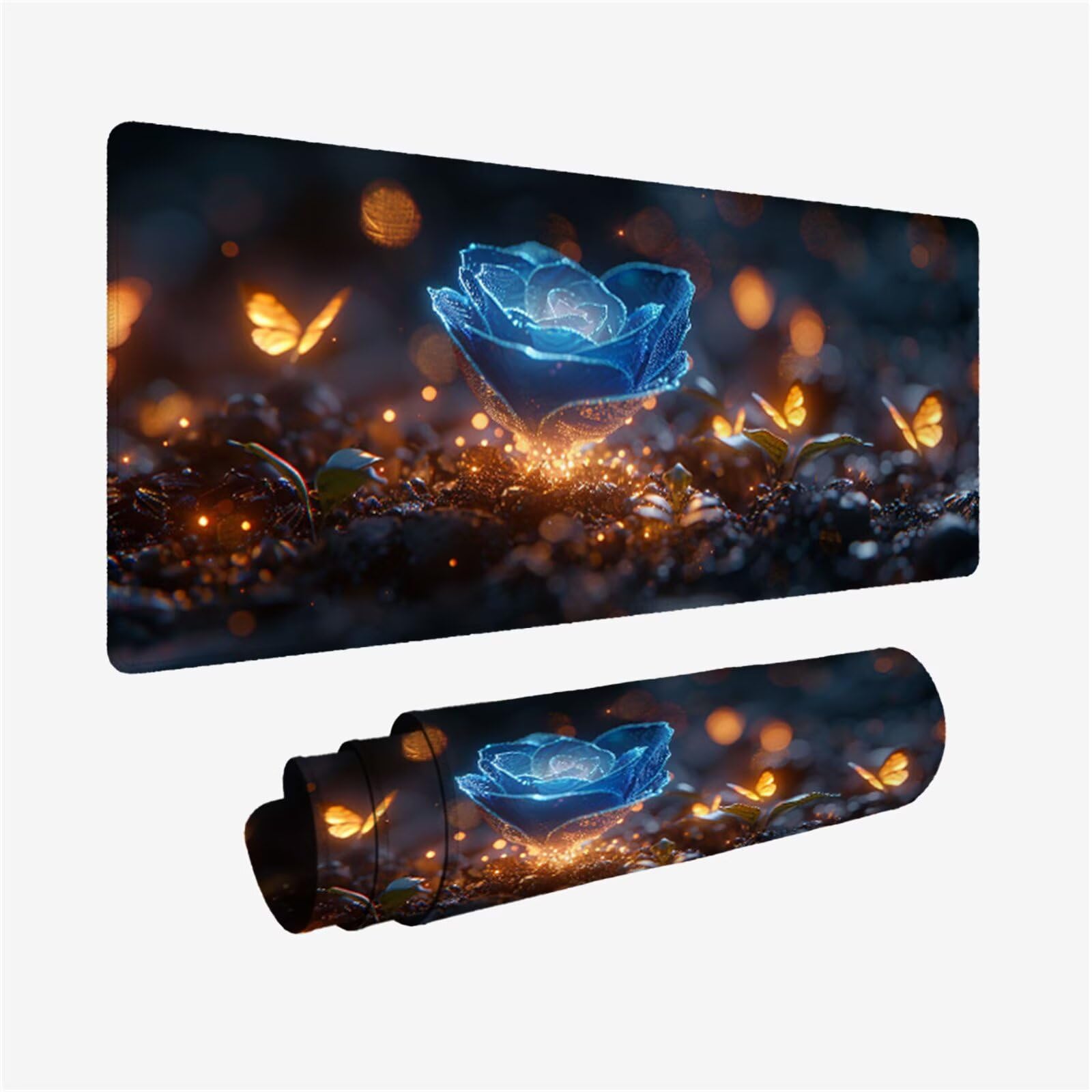 Podkładka pod mysz motyl podkładka pod mysz XXL 1000x400, podkładka pod mysz pod biurko wodoodporna podkładka pod mysz kwiatową, mysz z antypoślizgową podstawą, pod ręką szyte krawędzie, akcesoria do