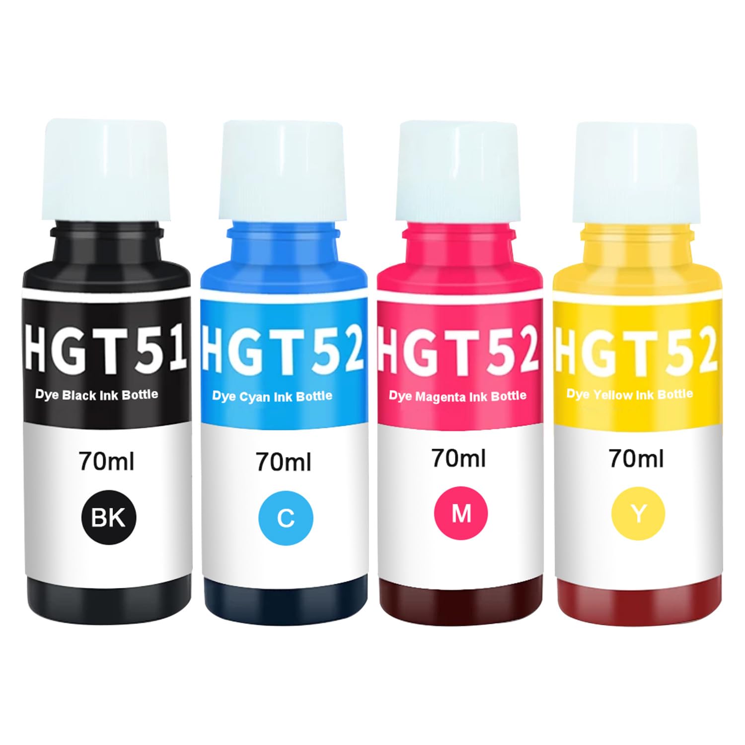 MolabelGT51 GT52 Compatible Ink Cartridges for H-P DeskJet GT 5810 5820 (Set of 4)