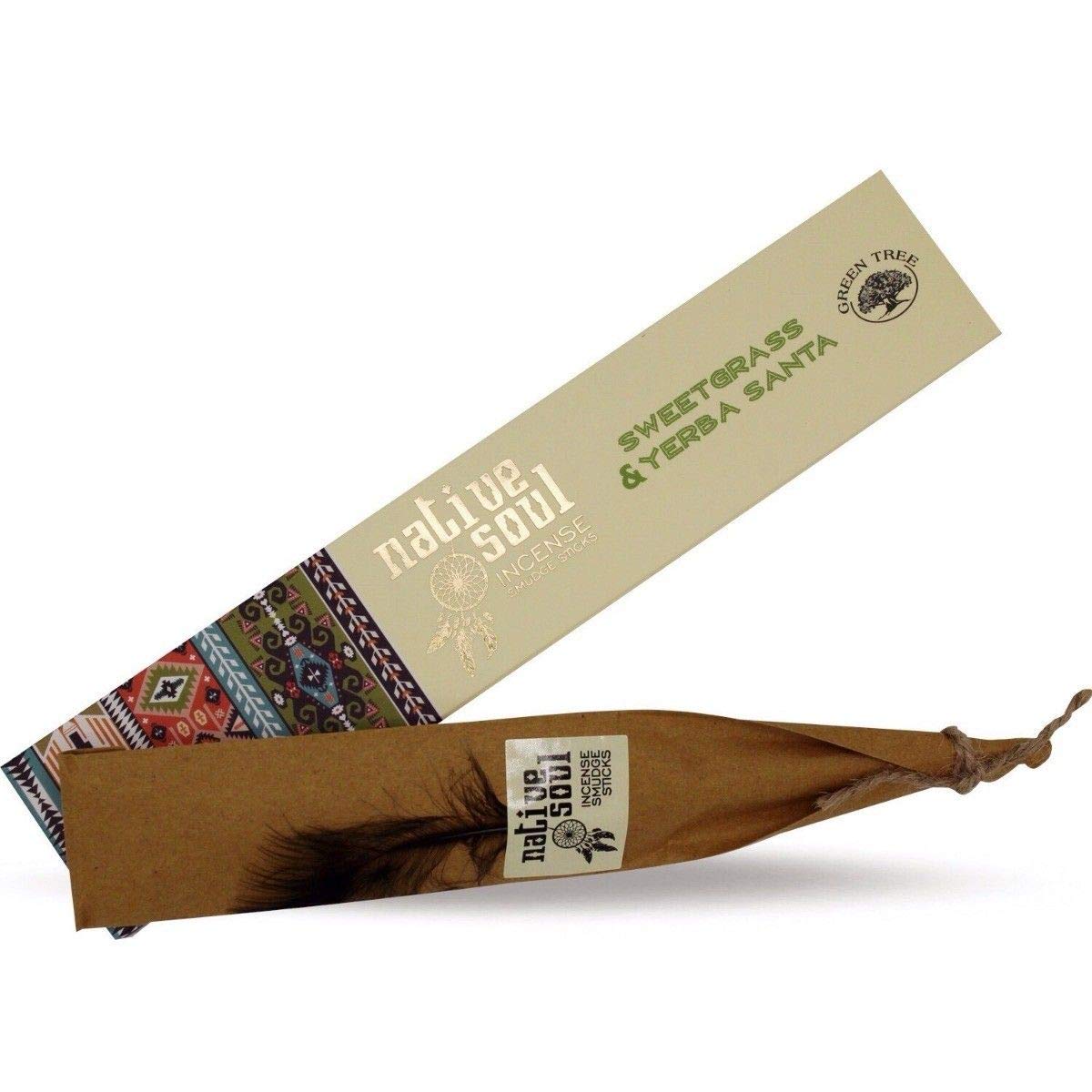 laverne NATIVE SOUL YERBA SANTA & SWEET GRASS INCENSE STICKS