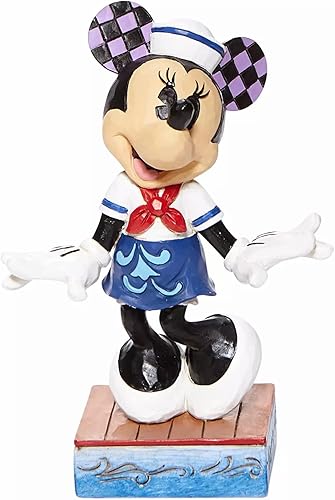 Miniatura 3 de Jim Shore Enesco Disney Traditions Sailor Minnie Mouse Personality Pose Figurine, 5 pulgadas, multicolor