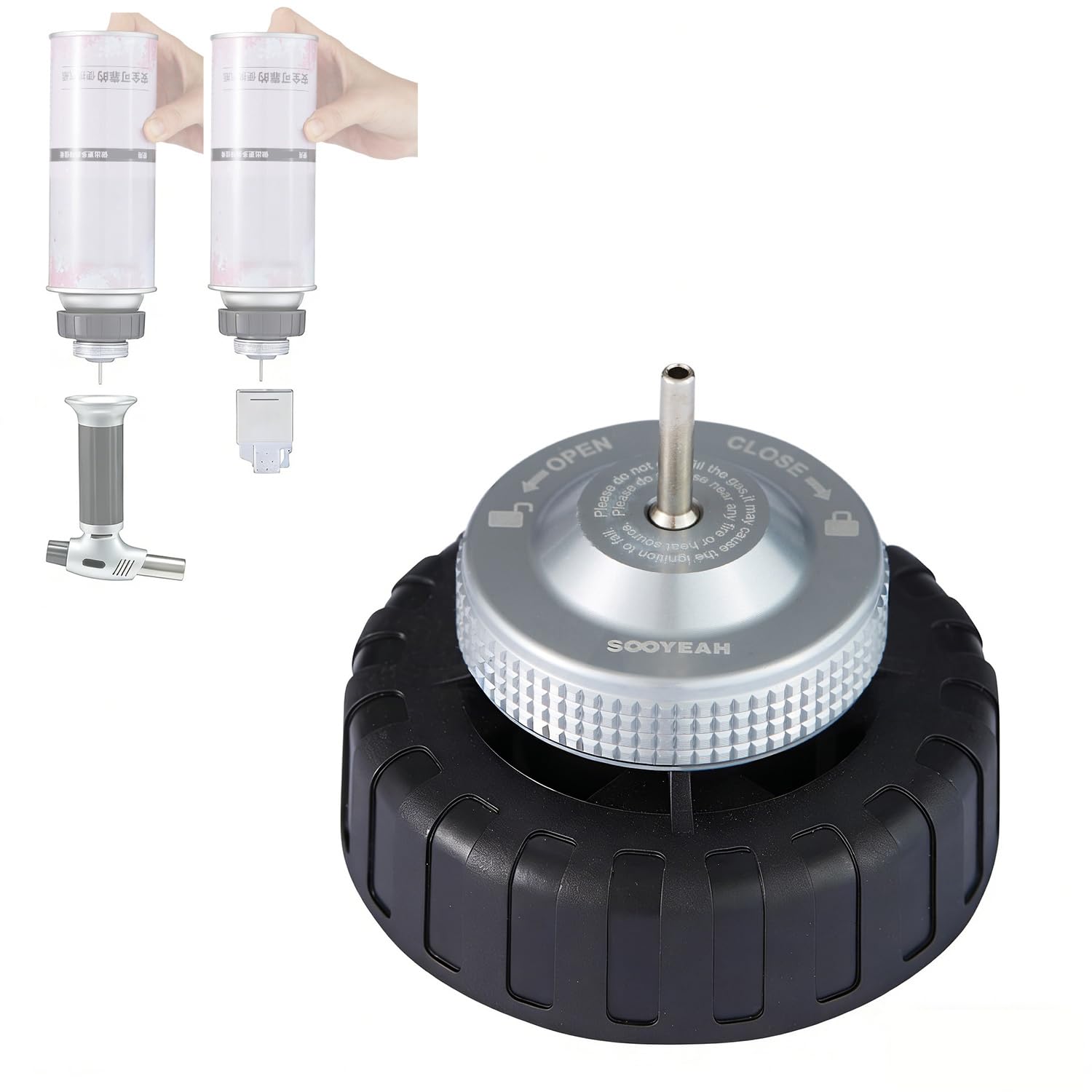 Butane Fill Adapter Gas Refill Adapter for Butane Lighters/Torches
