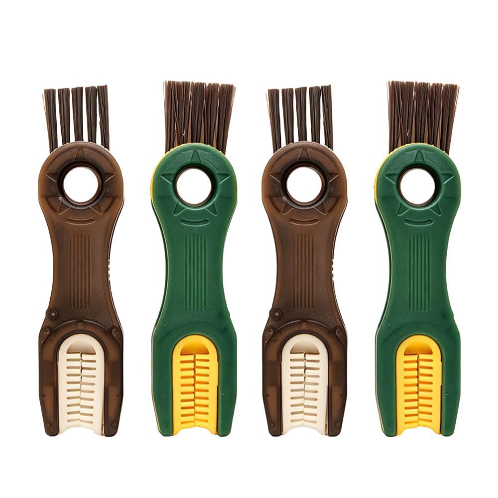 Jehoshaphat 4Pcs 4 in 1 Cup Cleaning Brush Multifunctional Cleaner for Cup Lid Gap U Shape Mouth Insulated Vessel Washing