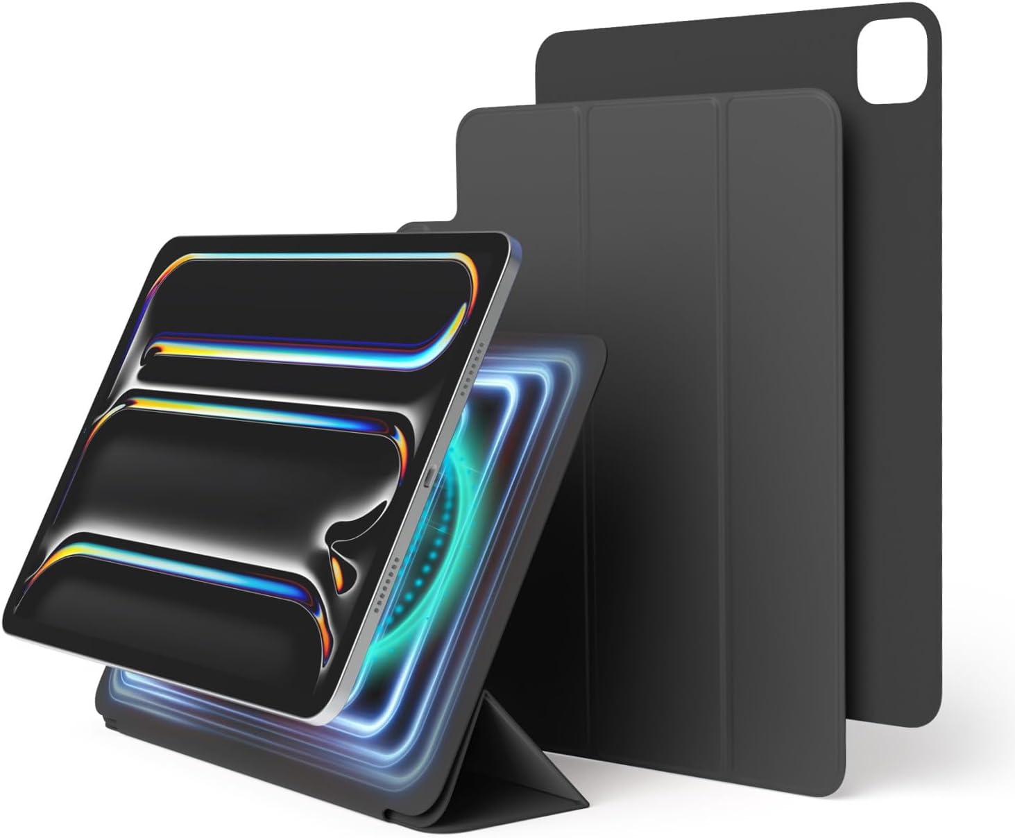 【elago】 iPad Pro 2024 11インチ 対応 ケース スタンド カバー 強力 マグネット 式 分離式 iPadスタン