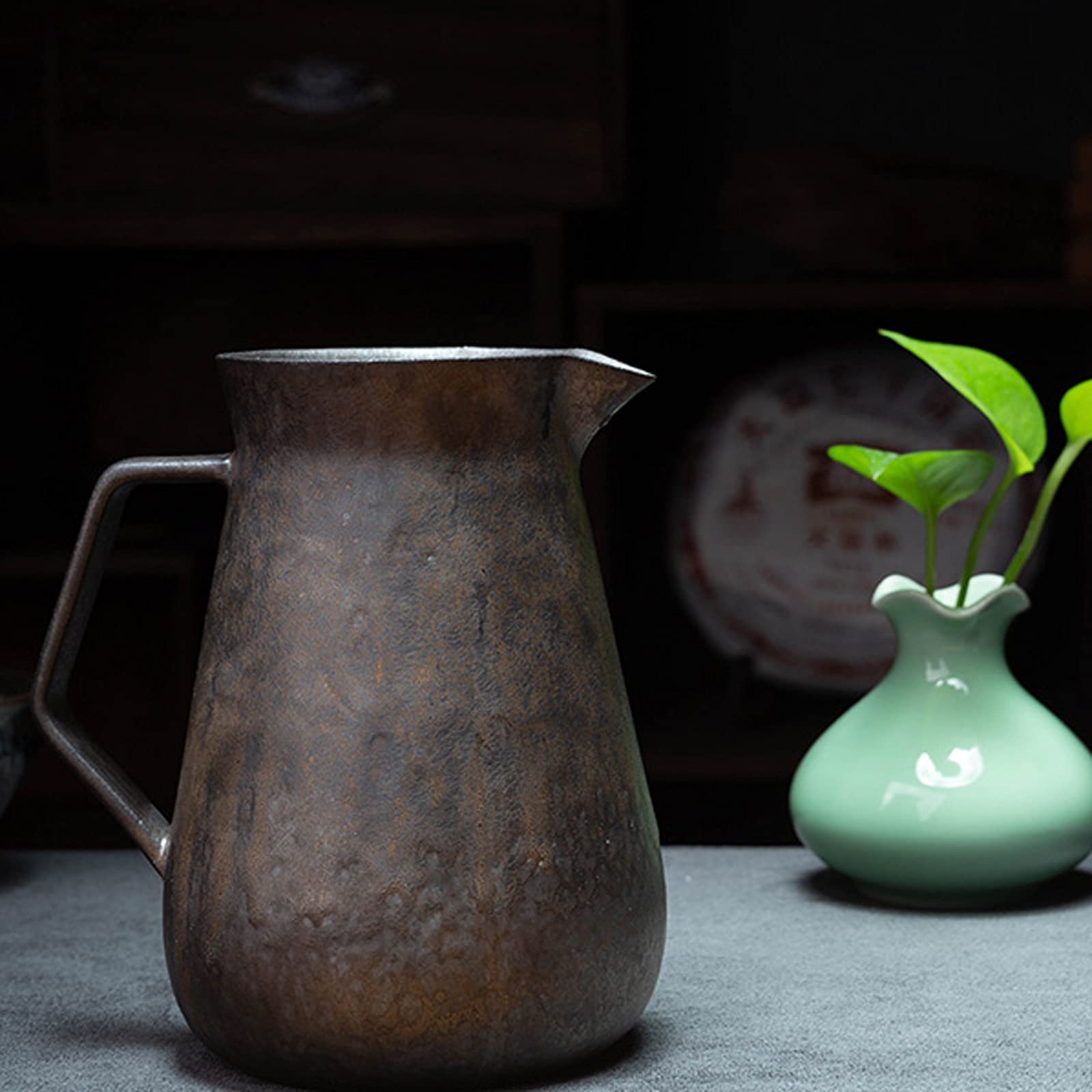 Dzbanek na wodę 50 ml kreatywny ceramiczny dzbanek z uchwytem zapobiegającym poparzeniom odporny na wysoką temperaturę zimny dzbanek domowy czajniczek dzbanek na sok dzbanek do herbaty