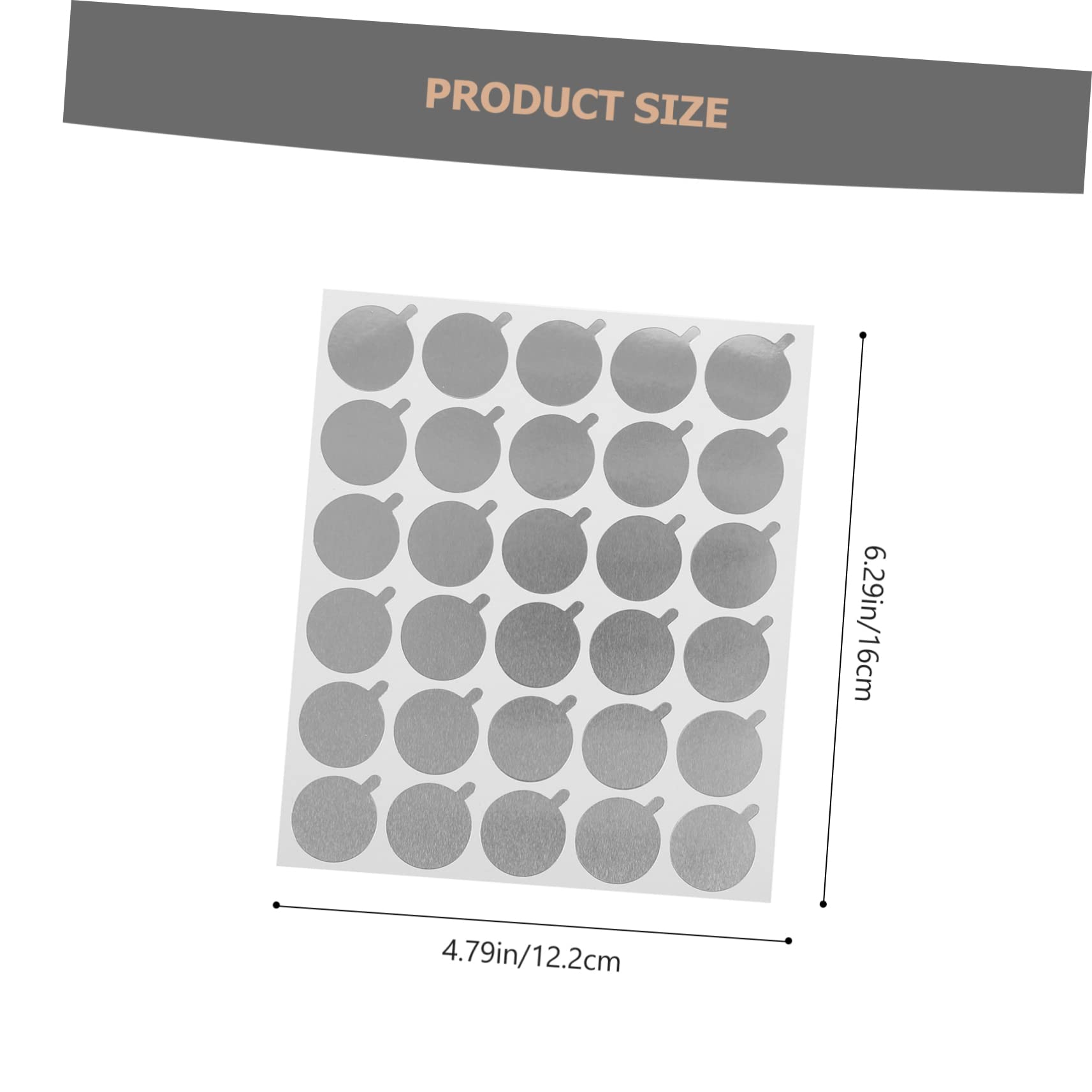 FOMIYES Professional Beauty Supplies 900pcs Tin Foil Gasket for Lash Extension Glue