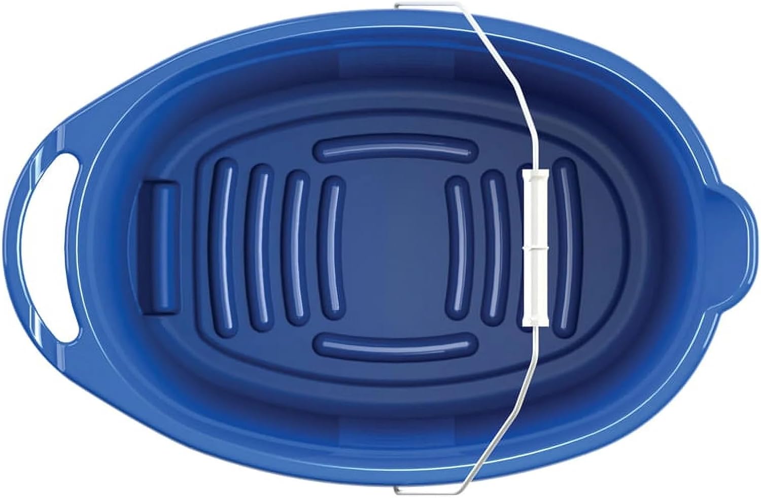 12 Quart Blue Plastic Oval Bucket, Durable Multi-Purpose Pail for Cleaning, Gardening, Storage & Household Use (5)