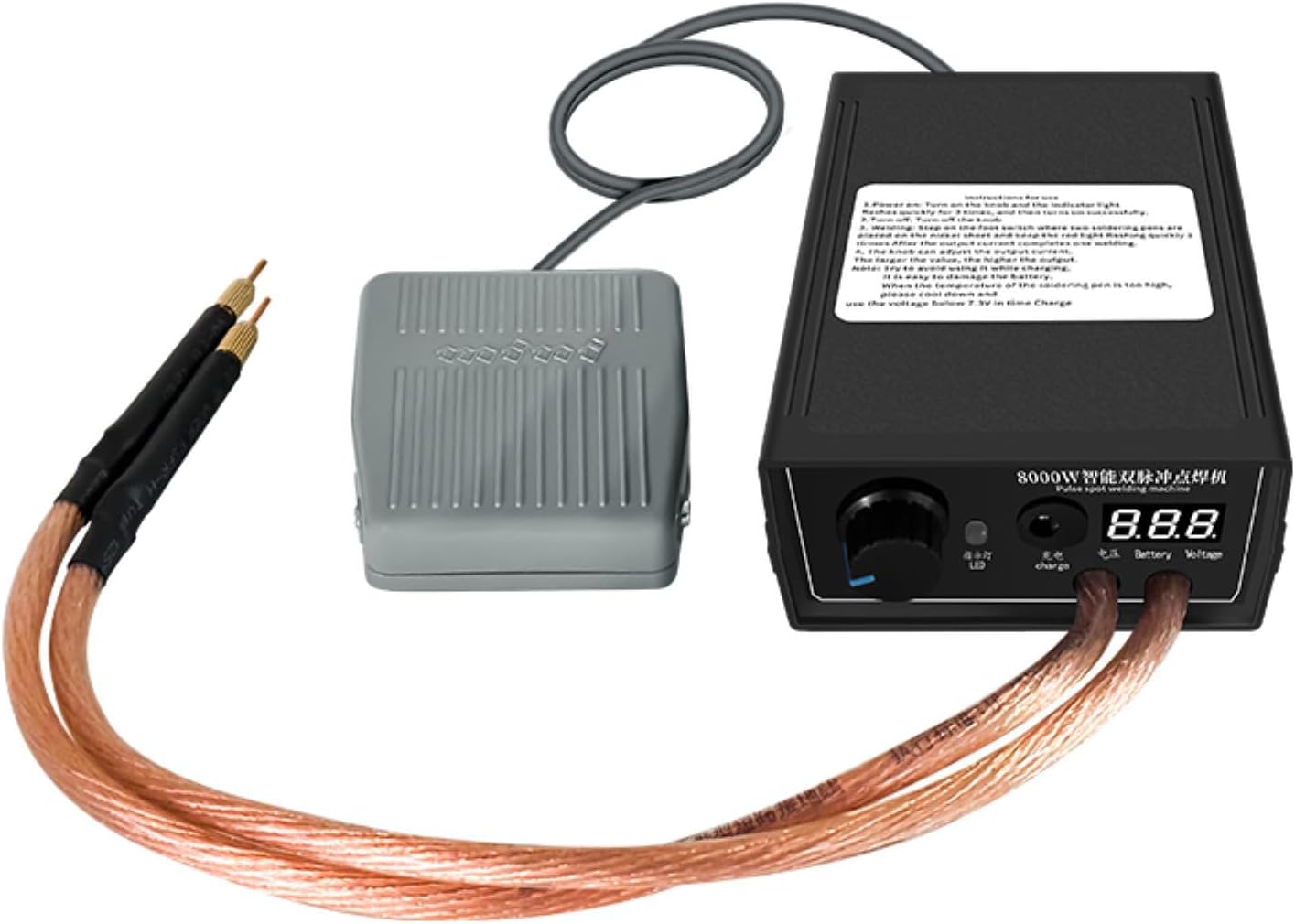 Spot Welding Machine Welding Equipment with Foot Pedal, Battery Energy Storage Spot Welding Machine