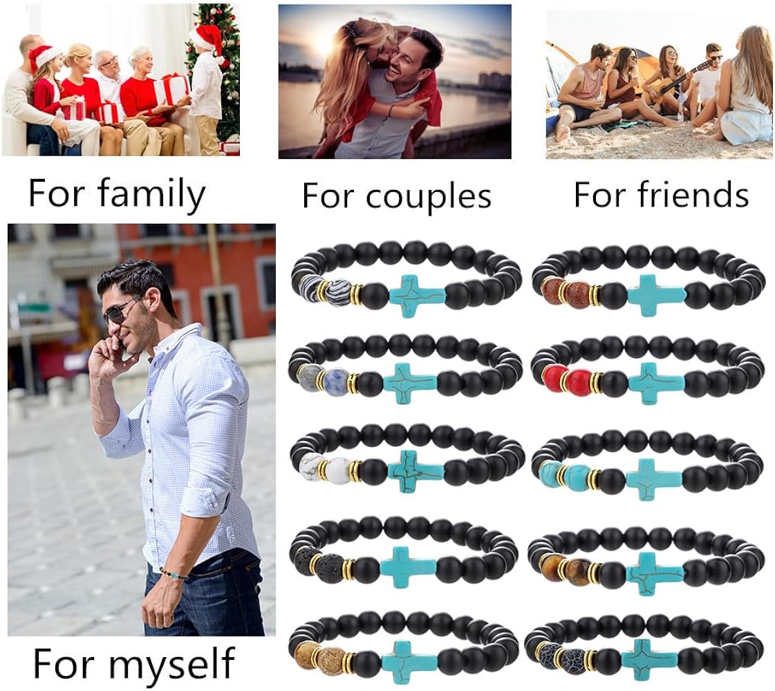 Amazon.com: HYHONEY Beaded Bracelets Cross Bracelet for Women Men Amazon.com: HYHONEY Beaded Bracelets Cross Bracelet for Women Men