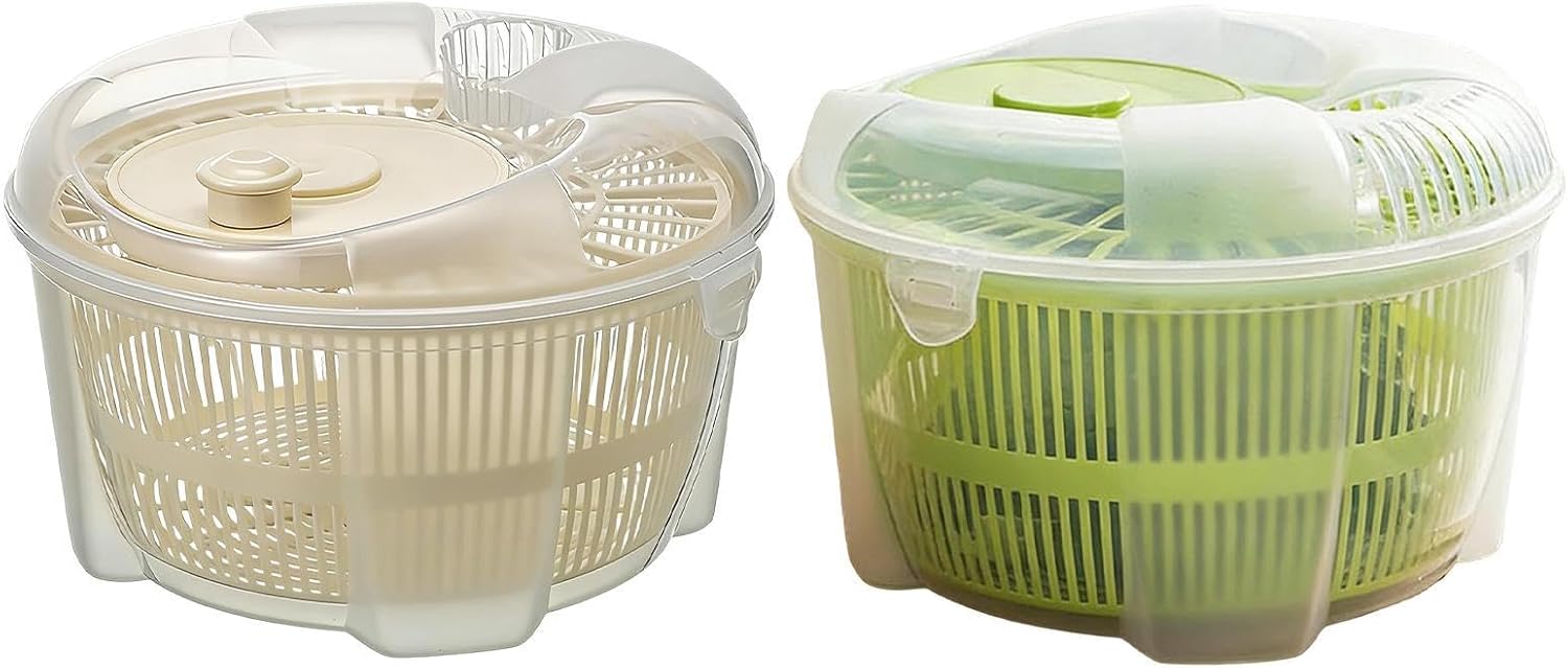 Salad Spinner, Efficient Moisture Removal:, 21x21x14cm, Vegetable Drainer With Squeezer, Integrated Colander Salad Bowl, Easy To Use, For Dumpling Filling, Kitchen, Dressing, Veggies, Onions