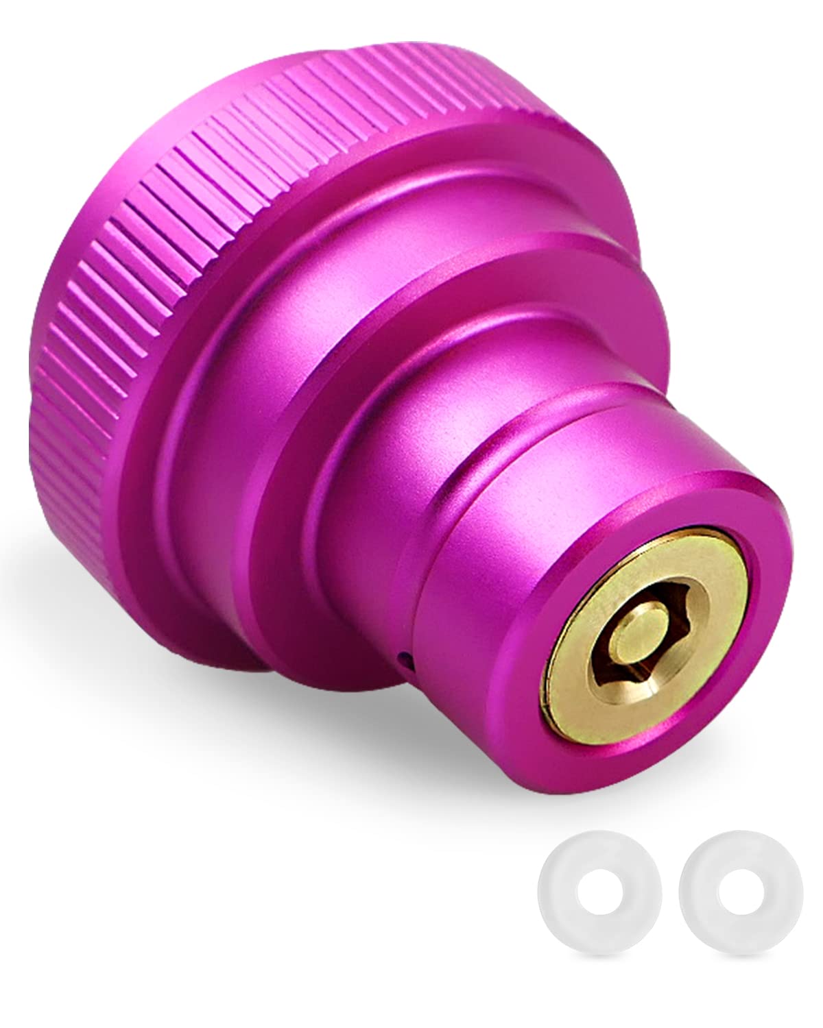 CO2 Quick Adapter Upgraded for Soda Water Bubbler Compatible with DUO/Terra/Art, Soda Maker Valve Refill Accessories for Connecting orginal blue CO2 Cylinder with TR21-4 Male Thread, Purple