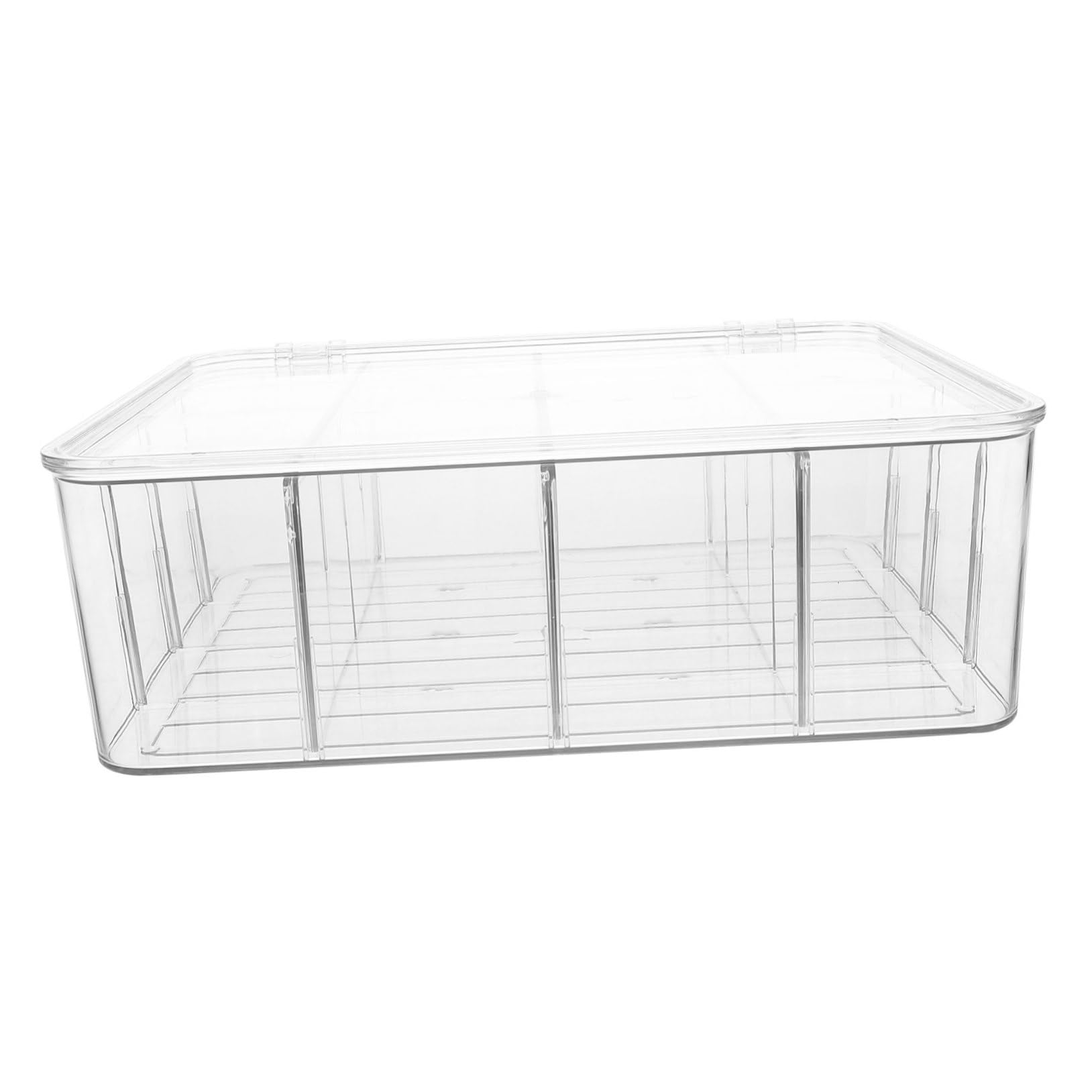 Scatola Porta Bustine di Tè 16 Scomparti in Plastica con Coperchio