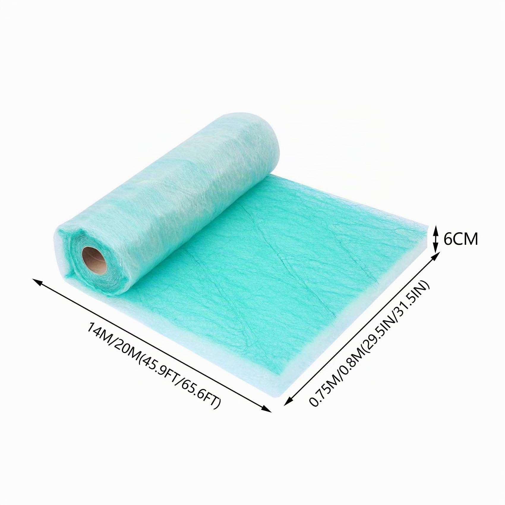 Filtro per Cabina di Verniciatura Stuoia della Fibra di Vetro Rotolo del Filtro dello Scarico della Cabina di Spruzzo Spessore da 60 mm per Modellisti Carrozzerie e Cabine di Vernici(Size:0.75M x 14M)