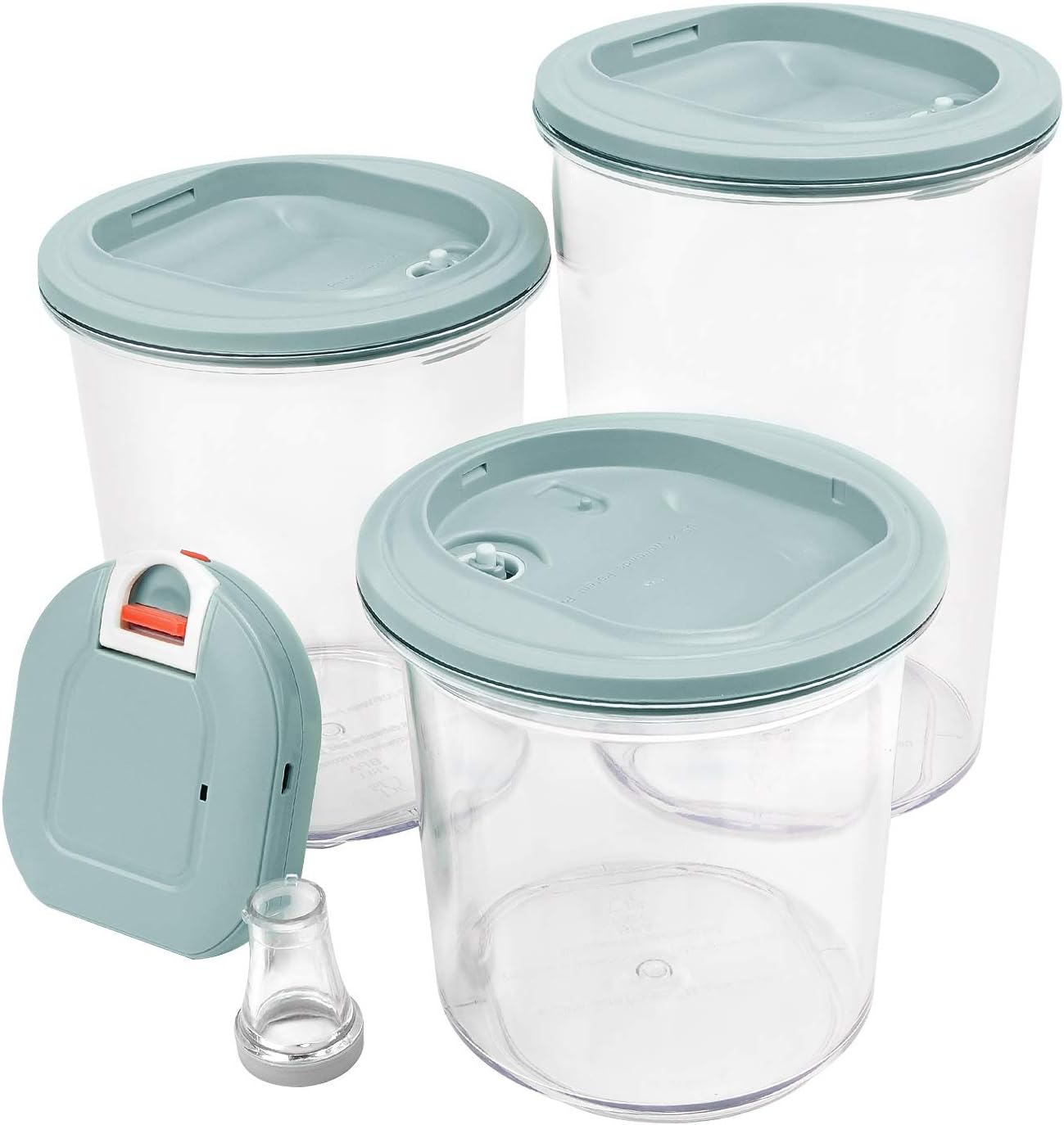 Boxulock Automatic Vacuum Sealed Food Storage Container Set. Includes 3