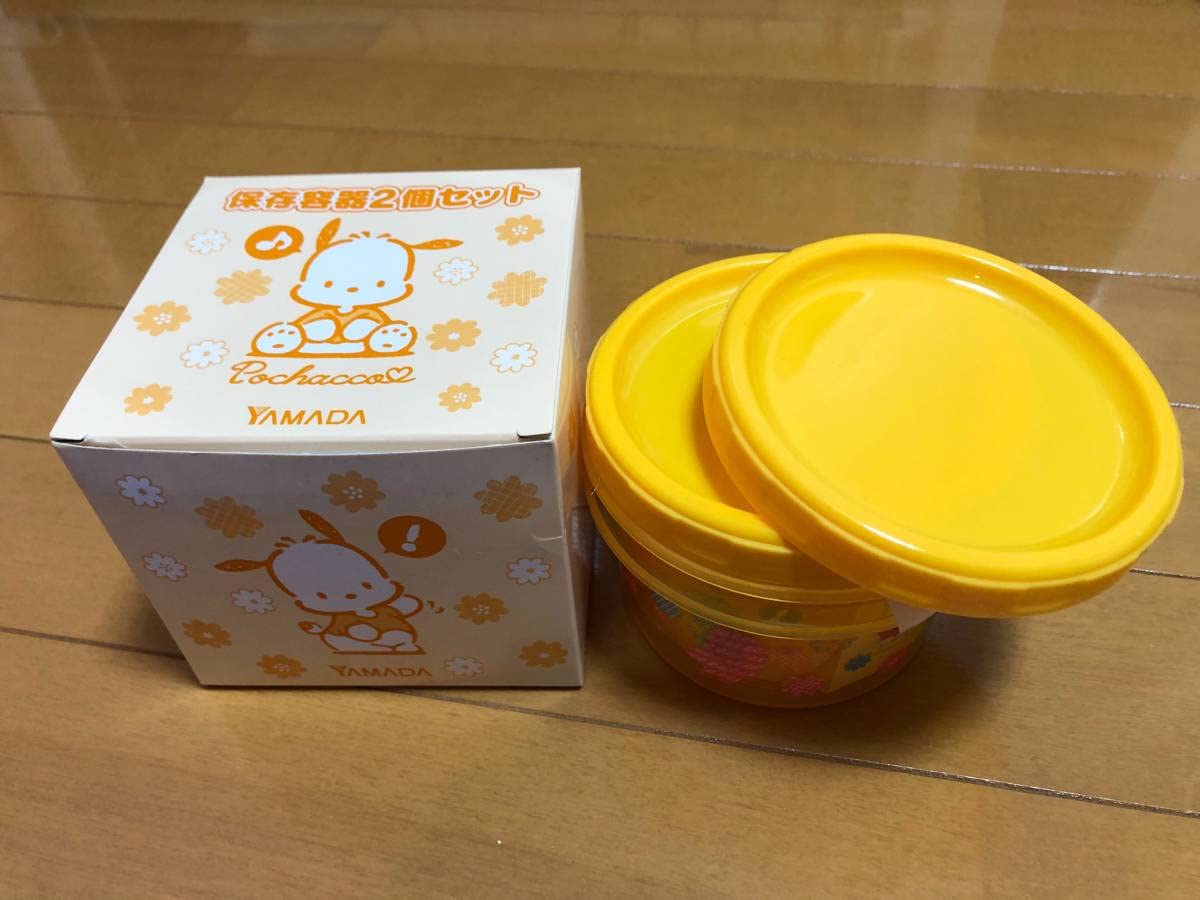 Amazon｜ヤマダ電機×ポチャッコ タッパ2個 保存容器 レンジ｜保存容器