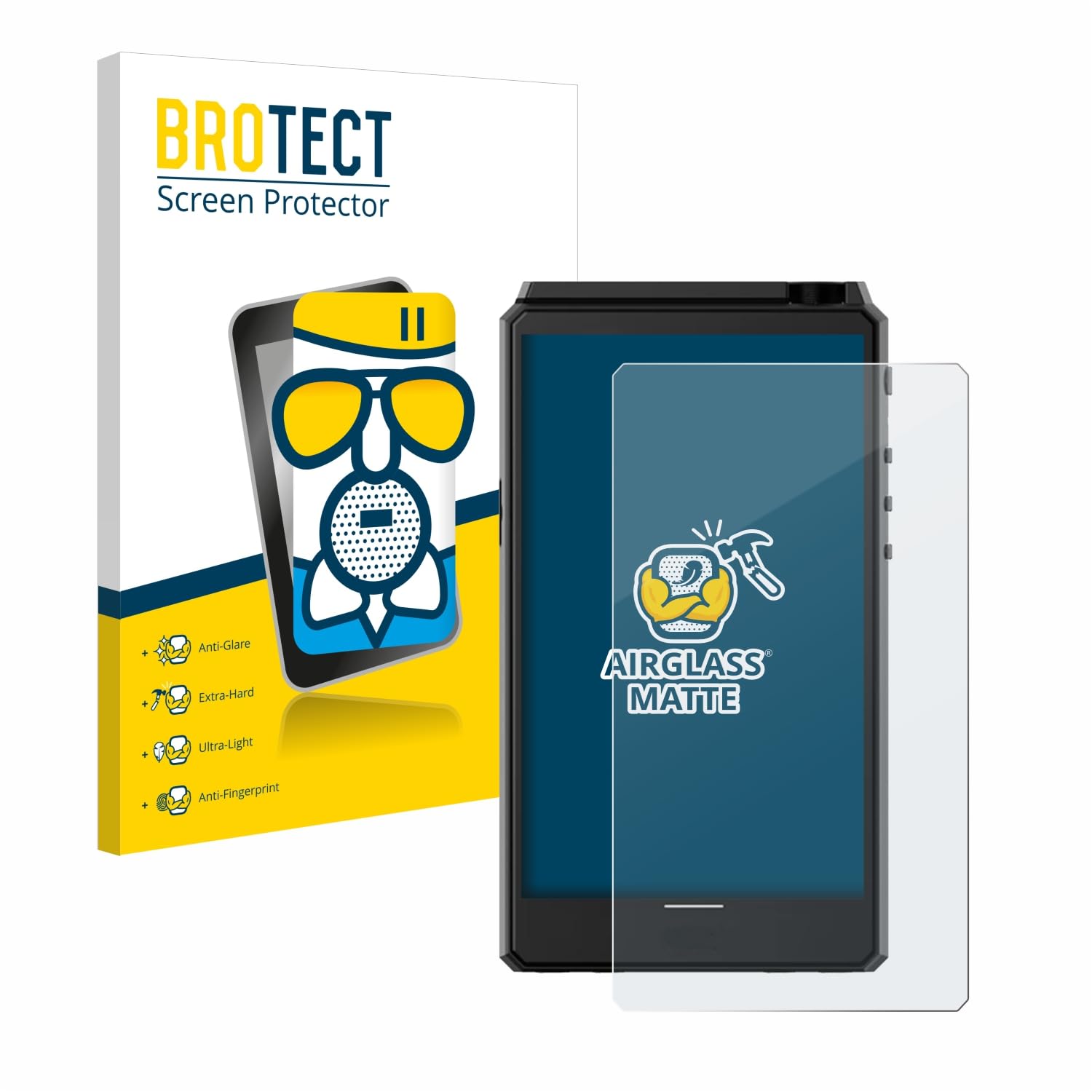 brotect Anti-Glare Glass Screen Protector Matte for Hiby R6 III - Anti-Scratch 9H Protection Film