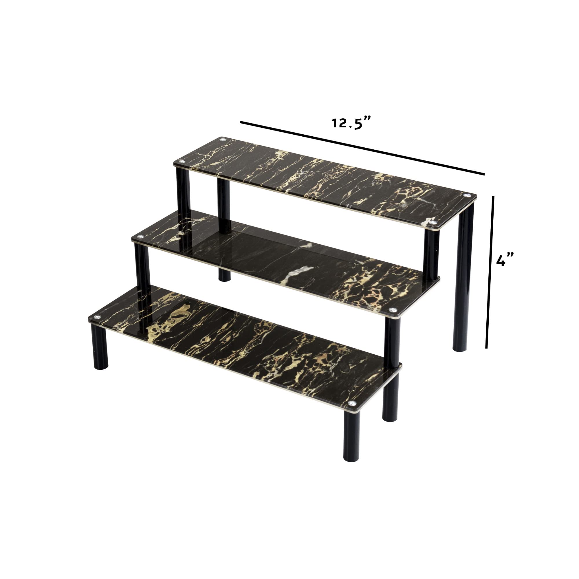 Upper Midland Parfüm-Organizer – Marmor Design, 3-stöckig – Für Düfte & Accessoires