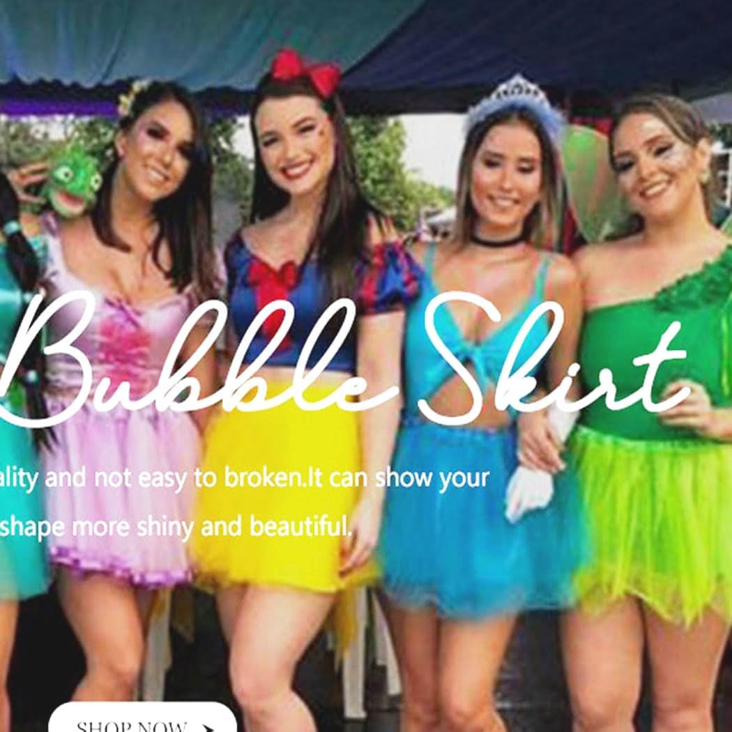 4 Layered Tutu Dance Skirt Rave 1920s Ballet Skirts Costume Dress Tutus for Women and Girls