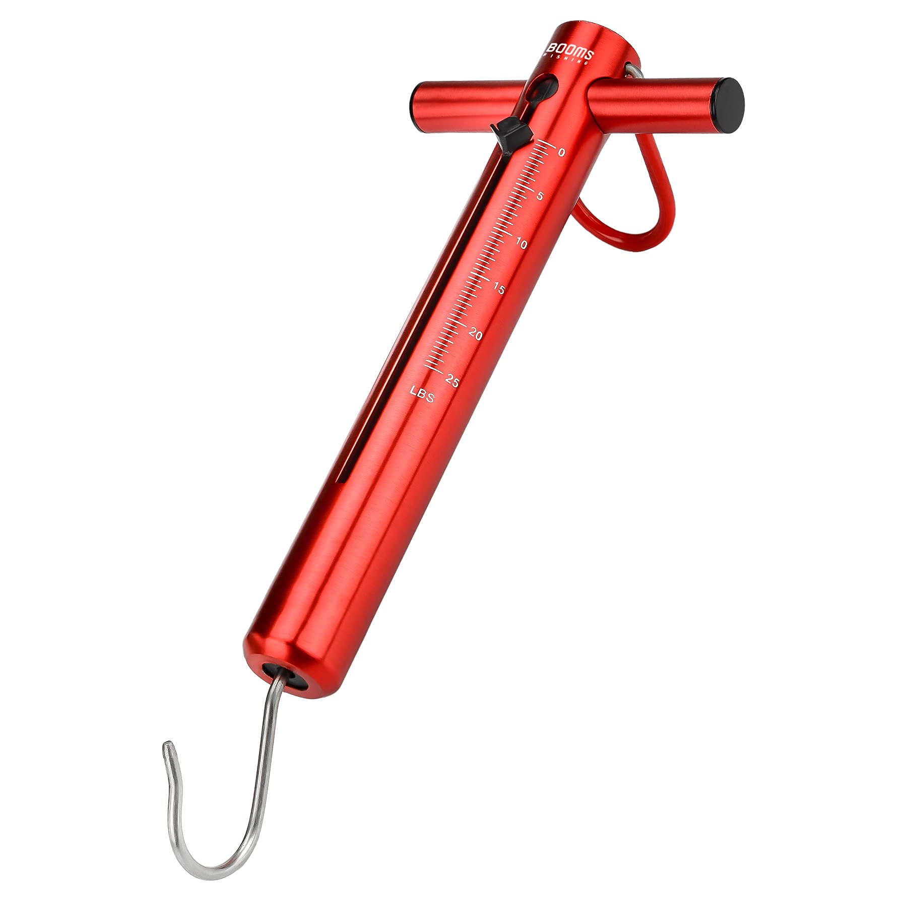 Booms Fishing TS1 - Tubo de aluminio para pescar con muelle, Hombre, 25lb_Rouge_TS1