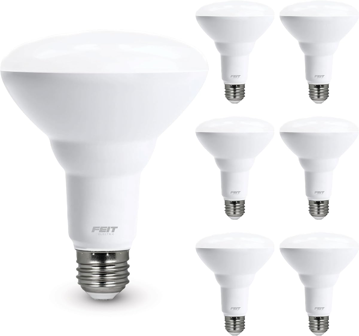Feit Electric Bombillas LED BR30, 65 W Eq, luz diurna, paquete de 6