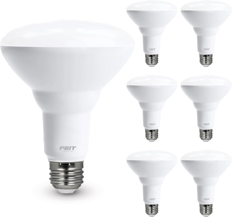 Feit Electric Bombillas LED BR30, 65 W Eq, luz diurna, paquete de 6