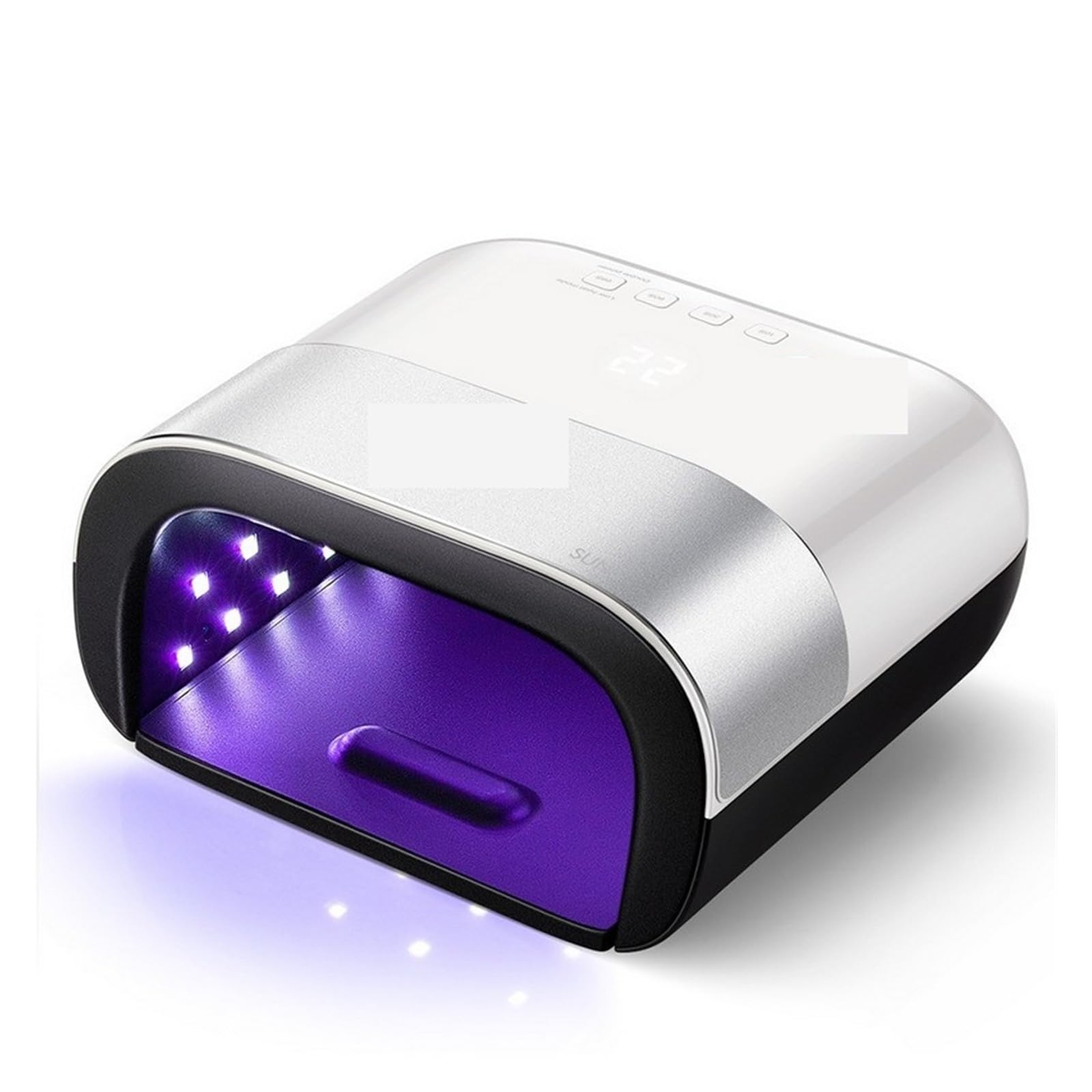 Lampa UV do paznokci, Lampa LED UV do paznokci Suszarka 48W Paznokci z pamięcią Smart Timer Niewidoczny zegar cyfrowy Wyświetlacz