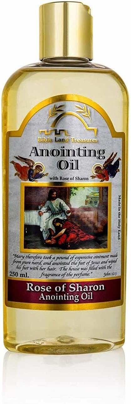 Bible Lands Treasure Anointing Oil 250ml, Rose of Sharon, 1