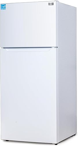 Miniatura 9 de BLACK+DECKER Refrigerador de montaje superior de 18.1 pies cúbicos con congelador, refrigerador de 2 puertas con congelador superior y control de