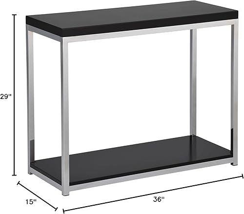 Miniatura 2 de Work SmartAve Six Wall Street Foyer - Mesa de vestíbulo, acabado en negro y cromado