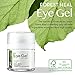 Natural Anti-Aging Eye Gel Cream with Collagen Peptides, Anti Wrinkle Moisturizer For Under and Around Eyes, Forest Heal 1.69 fl.oz.