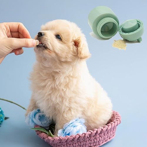 Miniatura 9 de Trituradora de pastillas grande y molinillo  Pulveriza fácilmente vitaminas y tabletas  Limpieza conveniente  Verde