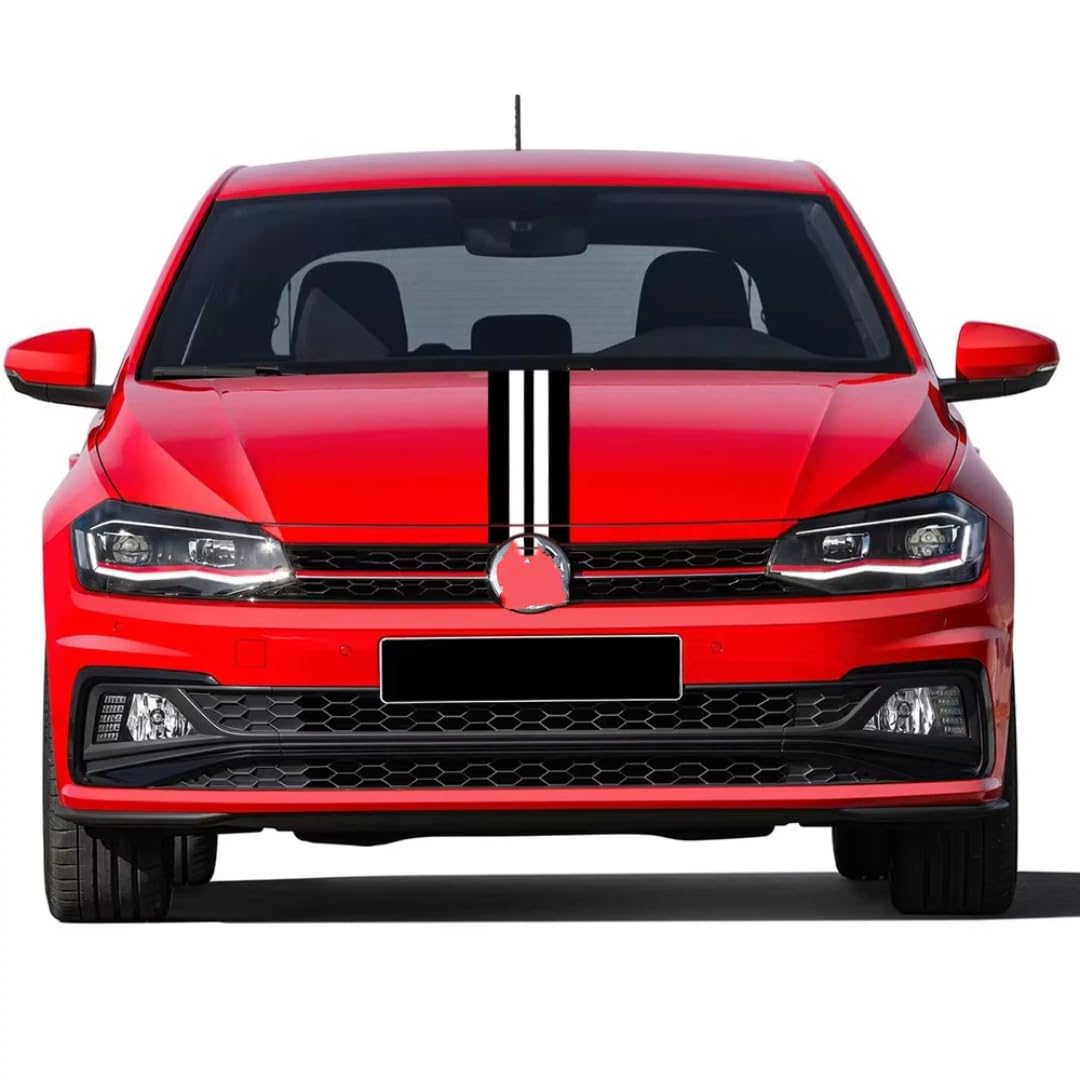 Auto-Aufkleber für VW Polo 6r 6c 9n2 9j GTI, Auto-Modifikation, Rennstil, Aufkleber, Motorhaube, Motorhaube, Aufkleber
