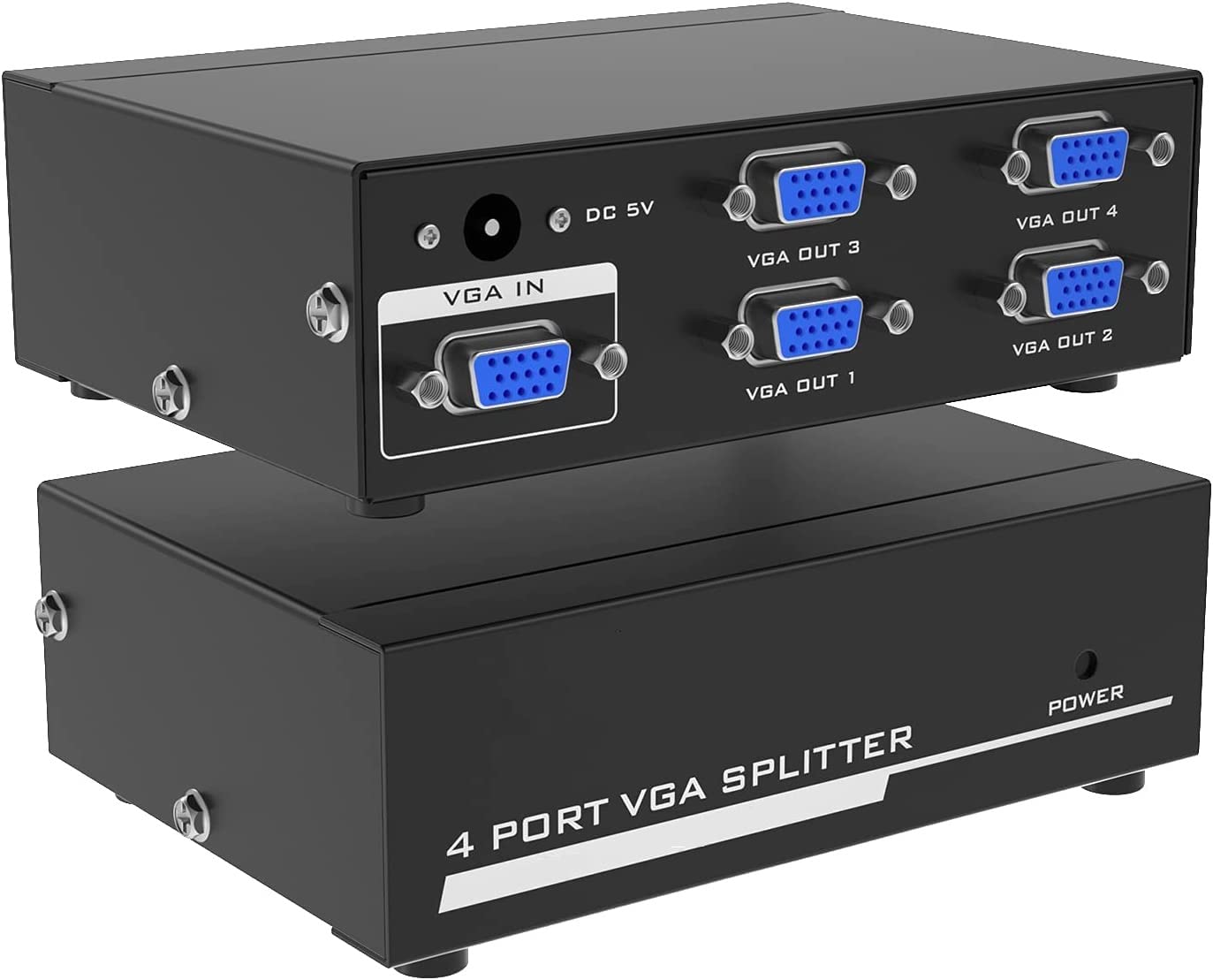 1Goal® 4 Port Powered VGA Splitter 1 in 4 Out 2000Mhz Video Distribution Duplicator for 1 PC to 4 Monitors Projector (B0BHYZBWZZ) Amazon Price History, Amazon Price Tracker