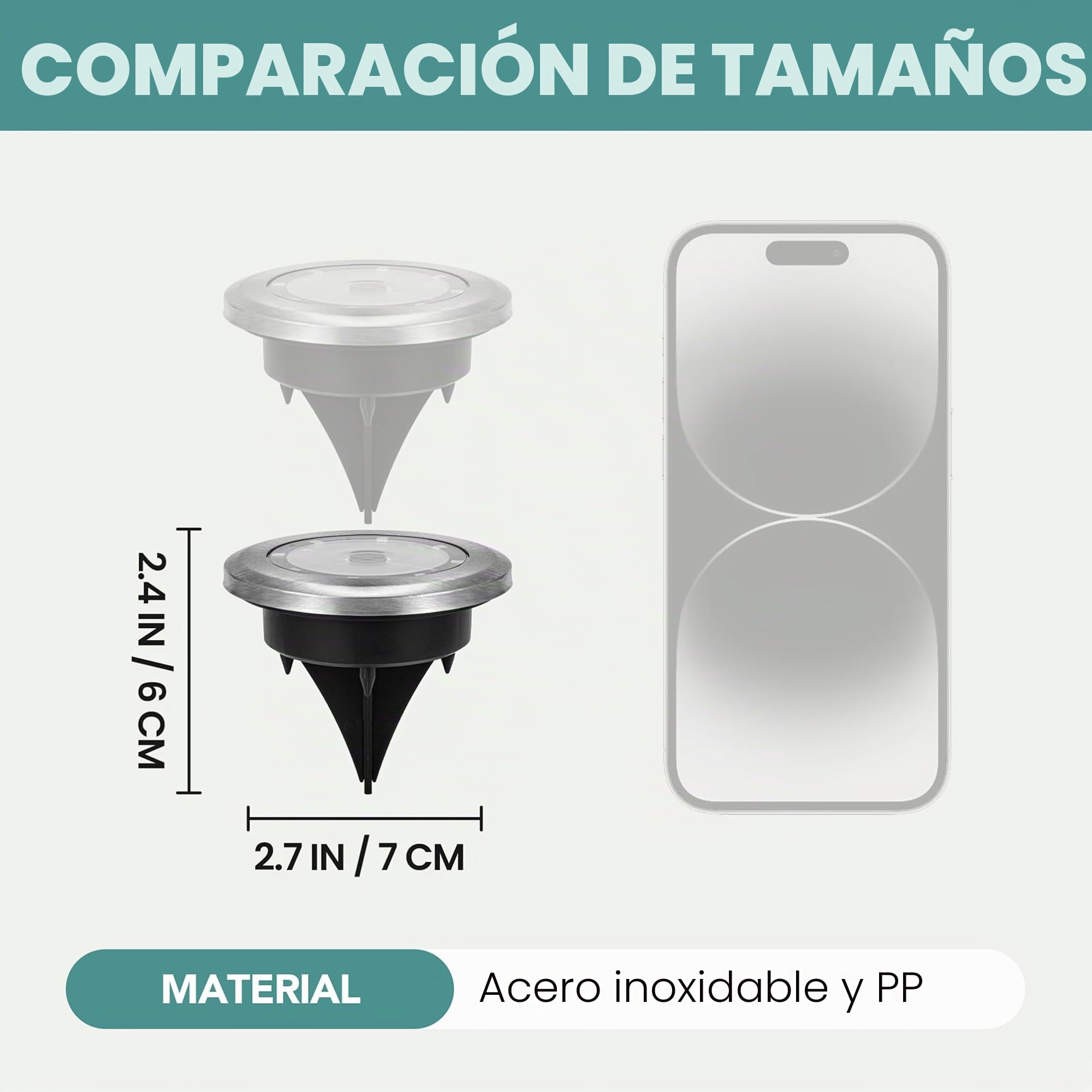 Solpex Luces solares para jardín al aire libre, paquete de 20 mini luces solares de suelo, iluminación de paisaje impermeable para patio, jardín, entrada, pasarela (blanco cálido)